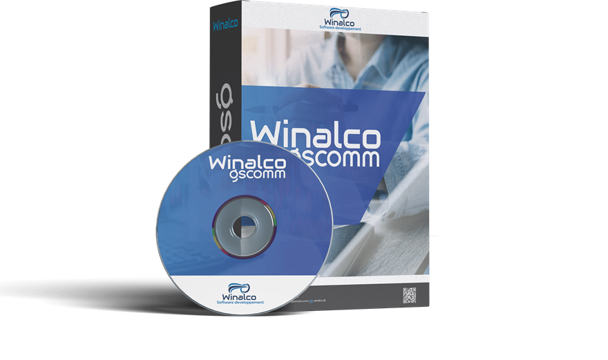Boîte du logiciel Winalco GSCOM — gestion commerciale et facturation pour les entreprises algériennes
