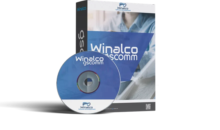 Boîte du logiciel Winalco GSCOM — gestion commerciale et facturation pour les entreprises algériennes